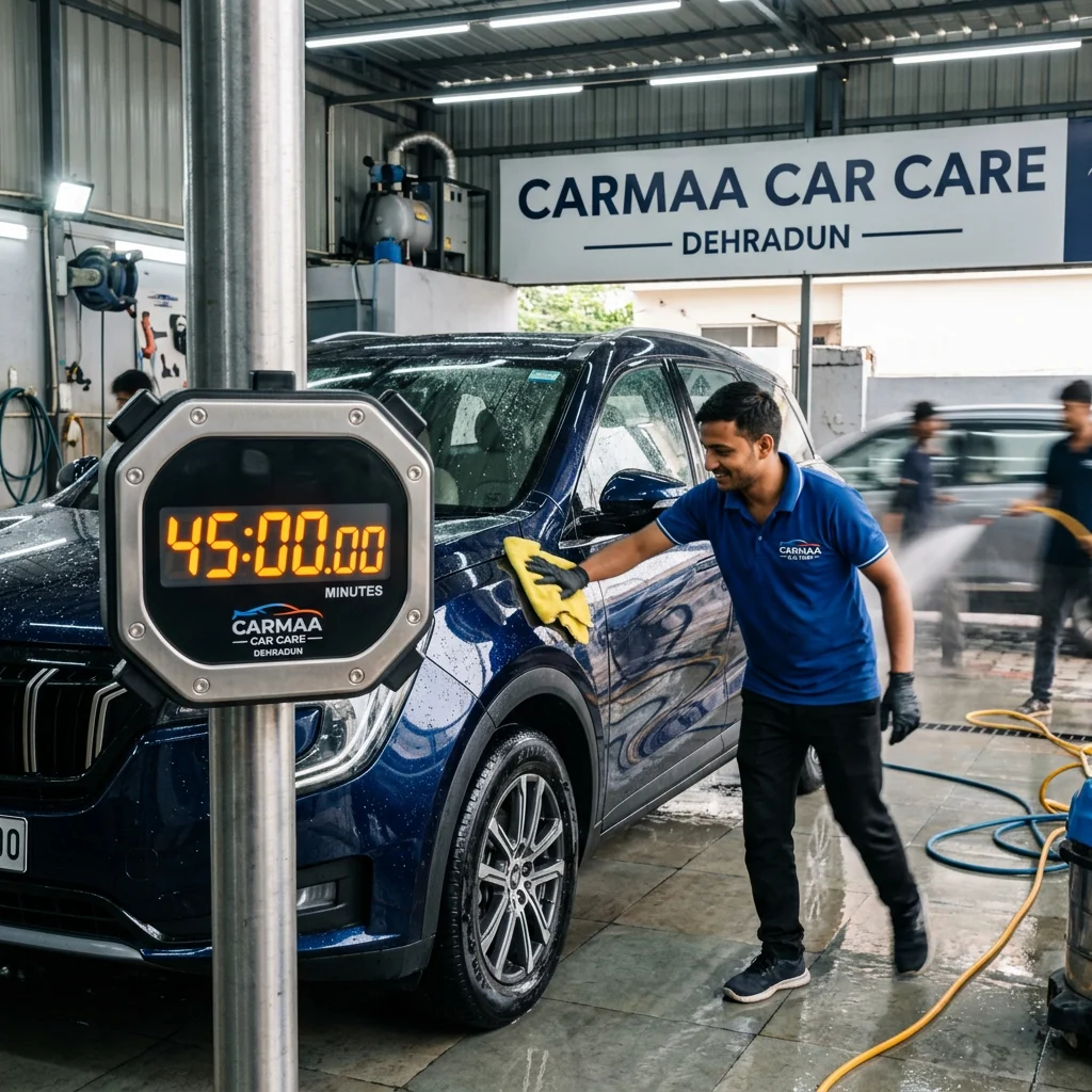 Time efficient car wash service