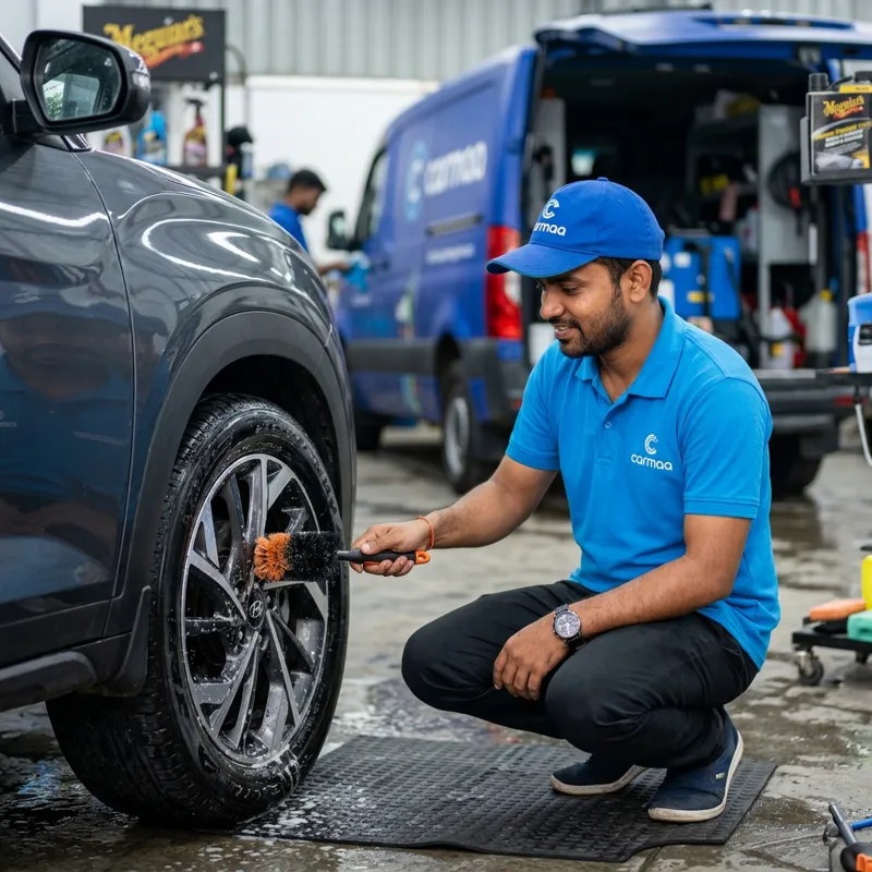 Carmaa doorstep premium car wash and wax finish